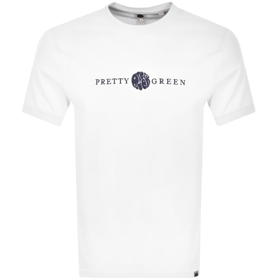 Alternative Image for ProductPretty Green Lincoln Logo T Shirt White1